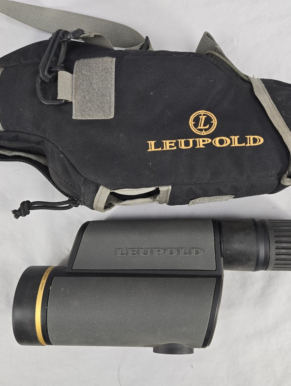 Leupold Gold Ring Tactical Reticle Spotting Scope 12-40x60 mm Gray Soft Case